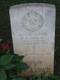 Dar Es Salaam War Cemetery - Grigsby, J W